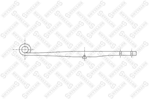 полурессора однолист. !1/50x50x100 525+450/275/70/70 S30/- \Fruehauf 84-55605-SX STELLOX