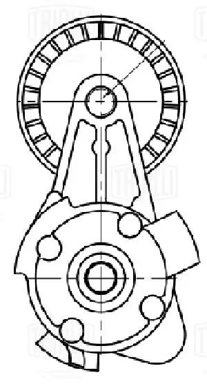 Ролик привод. ремня BMW 5 F10 (10-) 3.0i [N52N; N53] (с натяж. мех.) (8PK) (CM 5 CM5374 TRIALLI