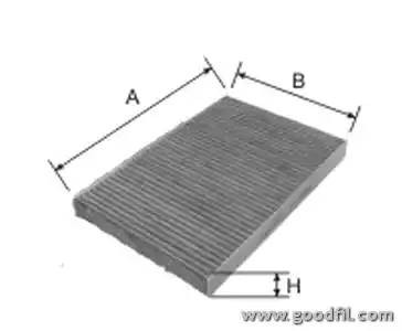 Фильтр салона угольный AG270CFC AG 270 CFC GOODWILL