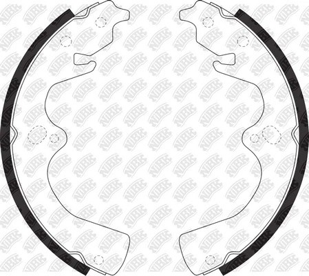 Колодки тормозные KIA Sportage (-03) задние барабанные (4шт.) NIBK FN11907 NIBK