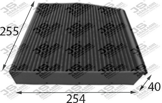фильтр салона!угольный\MB W176/W246/C117 11> AC0186C JS ASAKASHI