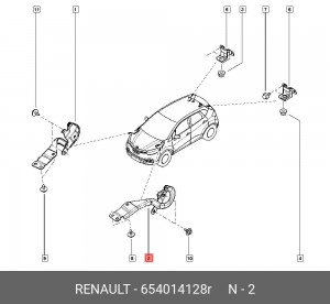 ПЕТЛЯ 654014128R 654014128R RENAULT