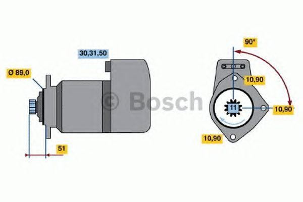 Стартер BOSCH 0001417068 0001417068 BOSCH