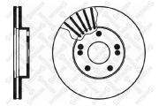 диск тормозной передний!\ Renault Laguna/Safrane 2.0/2.5TD 92-96 6020-3912V-SX STELLOX