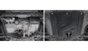 Защита картера и КПП HYUNDAI Elantra (16-) KIA Ceed (18-) (1.4/1.6) (с крепежом) 111.2382.1 RIVAL
