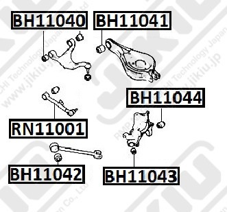 Тяга задняя поперечная RN11001 RN11001 JIKIU
