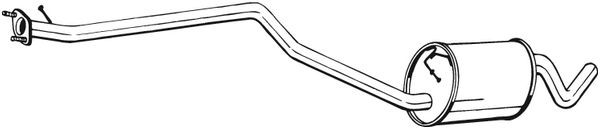 Глушитель FORD Tourneo Connect (1.8 DI) средняя часть BOSAL 290-089 BOSAL