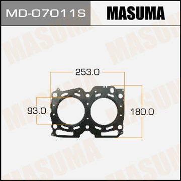 прокладка ГБЦ!\ Subaru Legasy/Forester/Impreza 2.0i/T 16V EJ201/EJ202/EJ205/EJ20 MD07011S MASUMA