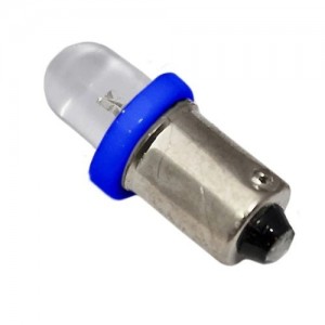 Лампа светодиодная 12V T4W 4W BA9s Round Blue MEGA ELECTRIC ME0406B MEGA POWER