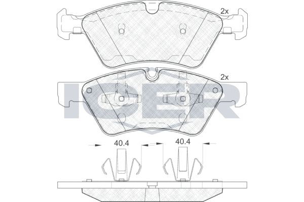 181771 колодки дисковые передние !\ MB W164/W251 3.5-3.0DCi 05># 181771 ICER
