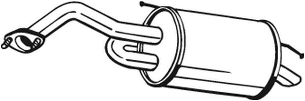 Глушитель DAEWOO Matiz (05-) CHEVROLET Spark (05-) задняя часть BOSAL 128-001 BOSAL