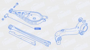 Сайлентблок верхнего рычага задней подвескиBMW 3 X3 SB867 SB867 FINWHALE