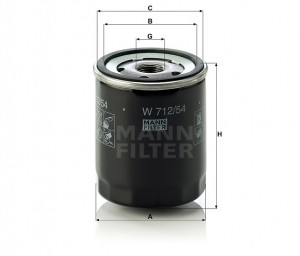 Фильтр масляный W71254 MANN FILTER