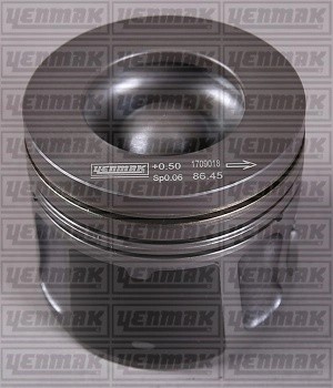 поршень в сборе! поршень+кольца d86.01 +0.50\ Ford Transit 2.2 11> 3104949050 YENMAK