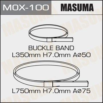 Хомут пыльника ШРУС большой/малый универсальный комплект MASUMA MOX100 MASUMA