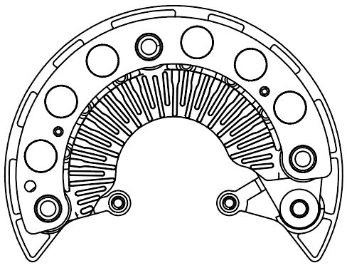 Мост диодный генератора VDB 2505 START VOLT