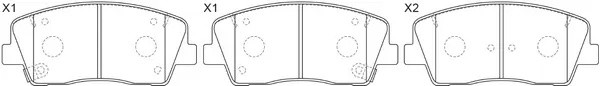 Колодки тормозные задние HYUNDAI SANTA FE (CM) 2.2D 09-/KIA SORENTO (XM) 09- BP1 BP10415 SB NAGAMOCHI