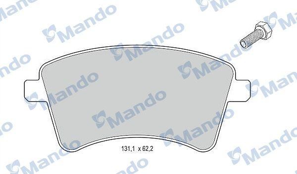 Колодки тормозные RENAULT Kangoo (1.5 DCI/1.6) (08-) передние (4шт.) MANDO MBF015240 MANDO