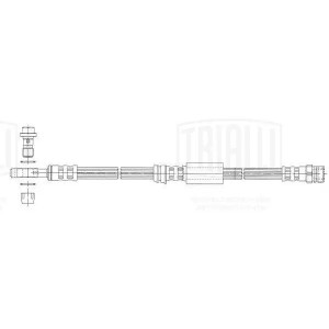 Шланг торм. для а/м Skoda Octavia (04-) / Yeti (09-) перед. (BF 4805) BF 4805 TRIALLI