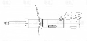 Амортизатор Mitsubishi Outlander (12-) (стойка) перед. прав. (AG 11356) AG 11356 TRIALLI