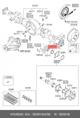 кольцо ABS!\ Hyundai 583814A050 HYUNDAI