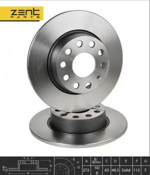 диск тормозной задний Z05991 ZENTPARTS
