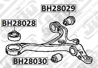 Сайлентблок рычага передний HONDA ACCORD 03-08 BH28028 BH28028 JIKIU