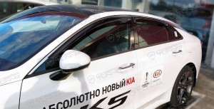 Дефлектор двери KIA K5 (20-) комплект 4шт. COBRA TUNING K16220 COBRA TUNING