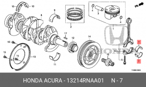 ВКЛАДЫШ ШАТУННЫЙ 13214RNAA01 HONDA