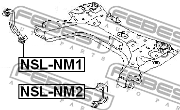Тяга крепления подрамника передн левая NISSAN MICRA K12 NSL-NM2 NSL-NM2 FEBEST