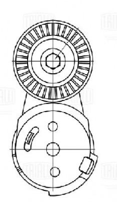 Ролик привод. ремня для а/м ГАЗ Volga Siber/Chrysler Sebring (00-) 2.4i (с натяж CM5758 TRIALLI