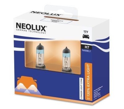 Лампа 12V H7 55W PX26d +130% 1500лм бокс (2шт.) Extra Light NEOLUX N499EL1-2SCB NEOLUX
