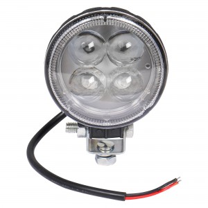 Фара светодиодная круглая, 4 LED направленный свет, 12W (83х83х51) 12/24V (ALED0 ALED003 AIRLINE