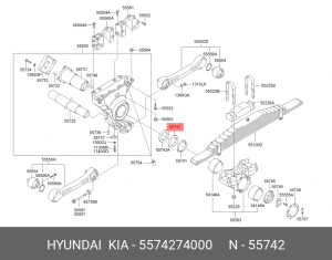 Кольцо HYUNDAI HD250,260,270 балансира OE 5574274000 HYUNDAI KIA