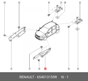 Петля капота 654013159R 654013159R RENAULT