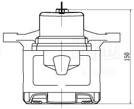 Суппорт тормозной передний правый d=60 мм CF 201202 TRIALLI