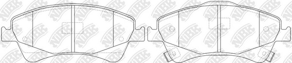 Колодки тормозные дисковые TOYOTA VERSO 2009 PN1837 PN1837 NIBK