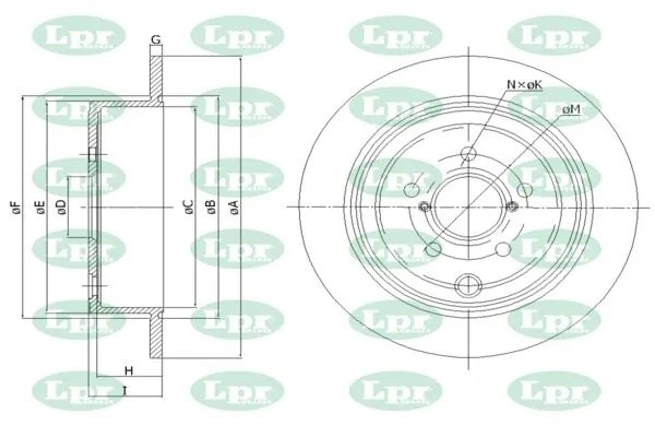 Диск тормозной S4003P S4003P LPR