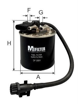 фильтр топливный!\ MB Sprinter/Vito/Viano 06> DF3591 MFILTER AUTOMOTIVE FILTERS