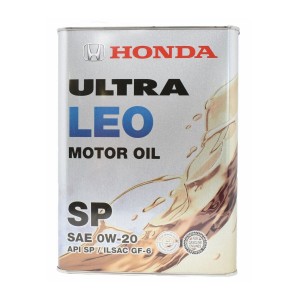 Масло моторное HONDA Ultra LEO-SP 0W-20 4л (0821799974) 0822799974HMR 0822799974HMR HONDA