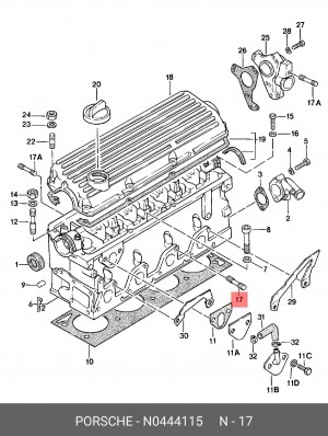 Шпилька VW Jetta (05-) AUDI A4 (94-08) коллектора выпускного OE N 044 411 5 VAG