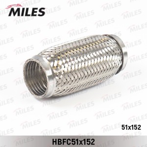 Труба гофрированная (гофра) кольцевым плетением и металлорукавом 51X152 HBFG51X1 HBFG51X152 MILES