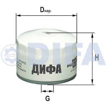 Фильтр масляный DIFA 5002 сервисная упаковка ВАЗ 2105DIFA 50021ЕКО-02.02  DIFA50 DIFA 5002 DIFA