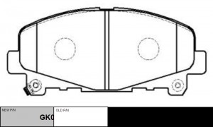 колодки дисковые передние! с антискрип.пластинами\ Honda Accord 2.0/2.4 08> GK0400 CTR