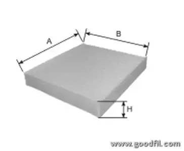 Фильтр салона AG582CF AG 582 CF GOODWILL