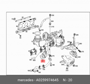Сальник A0259974645 A  0259974645 MERCEDES BENZ