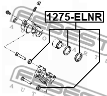 Ремкомплект задн суппорта 1275-ELNR 1275-ELNR FEBEST