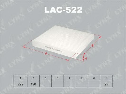 HONDA CIVIC 1.4-2.0  94> НЕ УГОЛЬНЫЙ LAC-522 LYNXAUTO