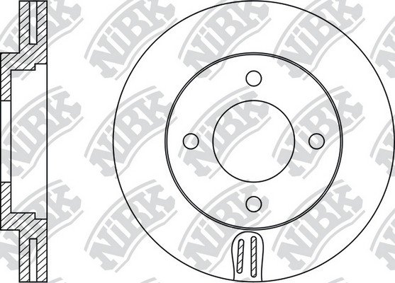 Диск тормозной TOYOTA Liteace 10.86-02.99 RN1533 RN1533 NIBK