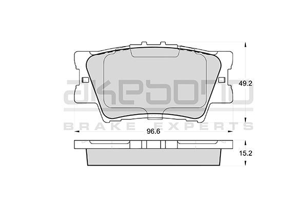 Колодки тормозные дисковые задние Toyota Camry 06 AN-733K AN-733K AKEBONO